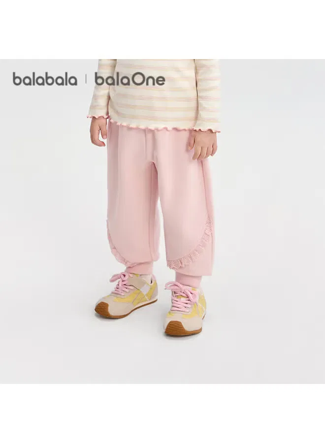 Штаны свободного кроя с кружевом Balabala