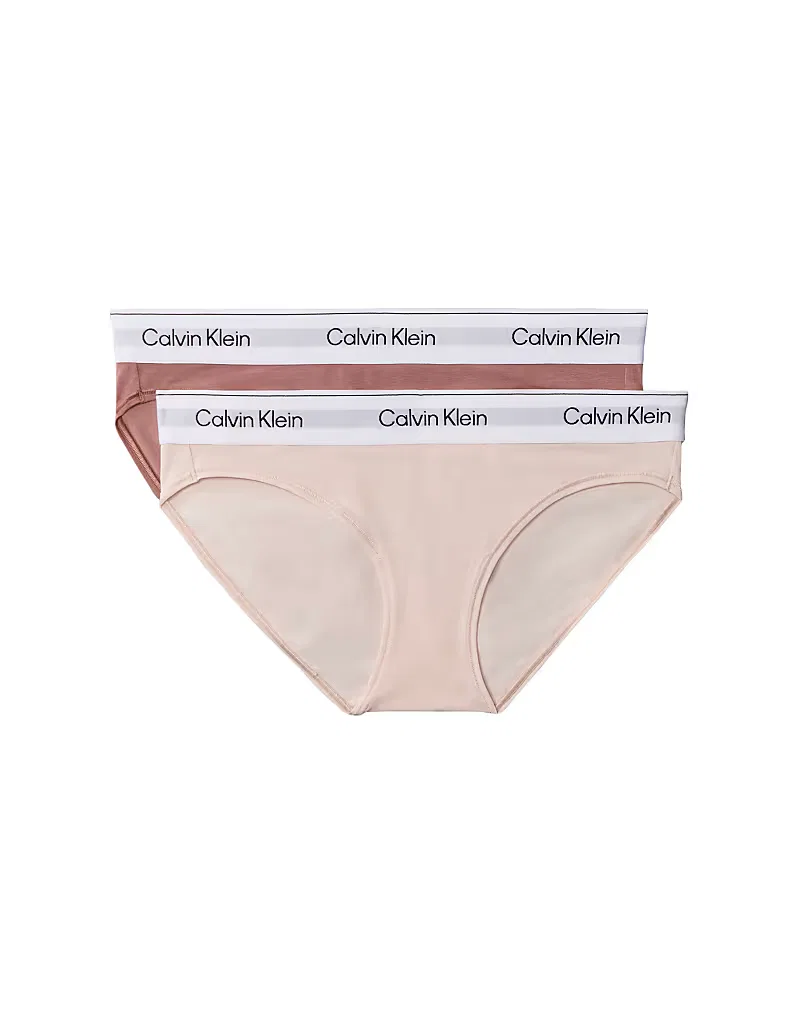 Трусики-бикини Calvin Klein Icon из хлопка и модала, 2 шт, сиренево-розовые