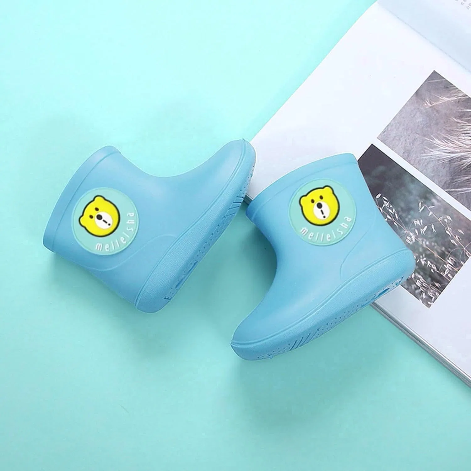 Детские сапоги для девочек с принтом Rain Boots, Blue — фото 2