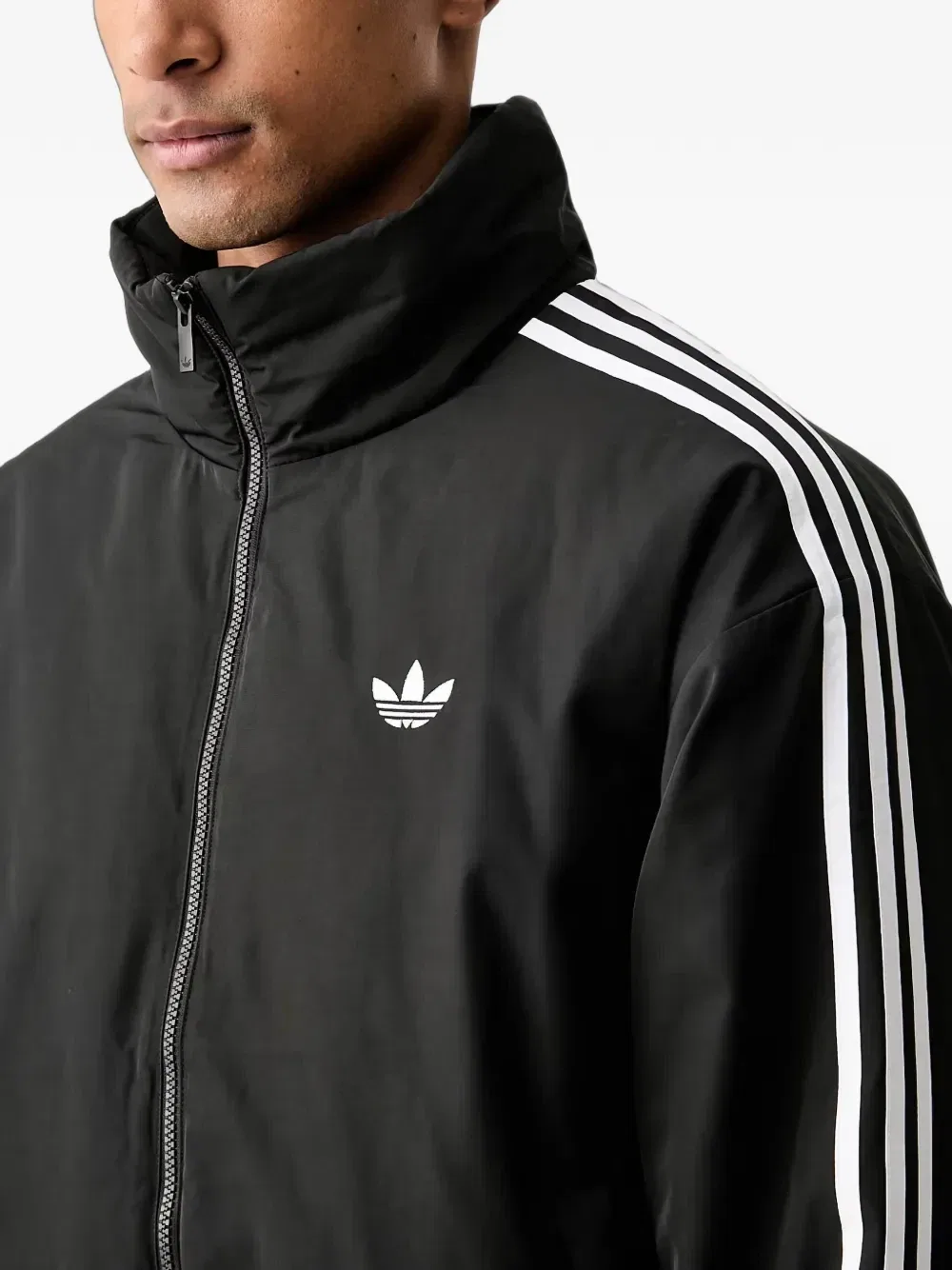 Куртка Firebird с вышитым логотипом adidas, черный — фото 4