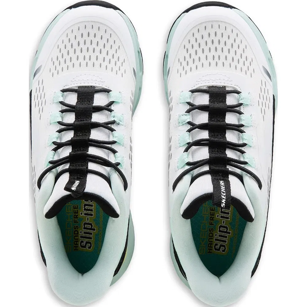 Детские кроссовки Glide Step Skechers, White/Light Blue — фото 4