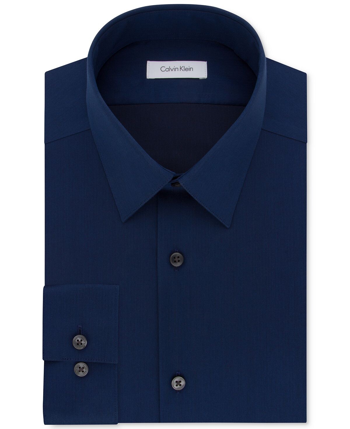 Мужская классическая рубашка slim fit non iron performance с воротником в елочку Calvin Klein, мульти — фото 2