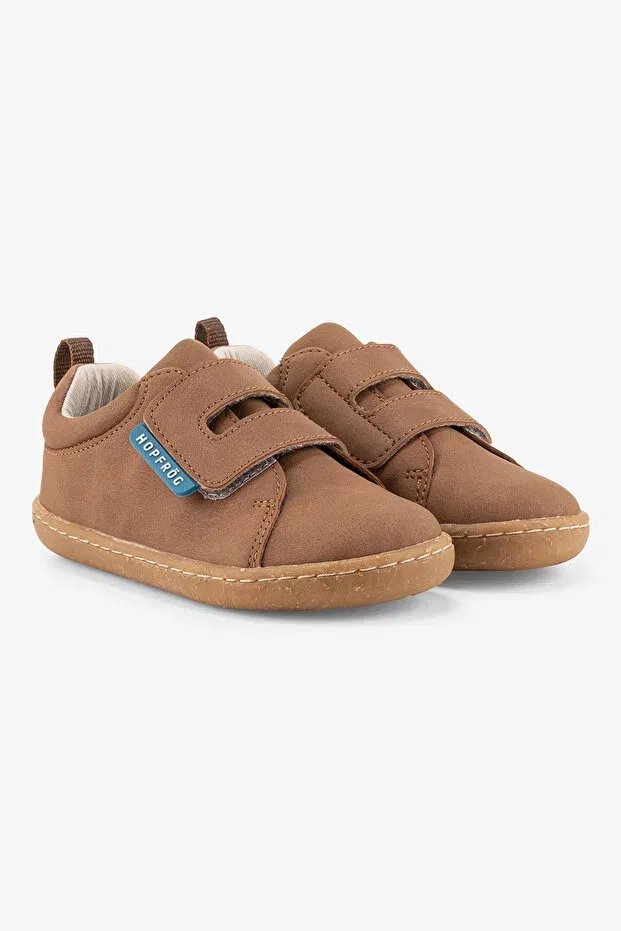 Детские туфли для мальчиков на липучке Smart walker casual Hopfrög, Brown Oak — фото 4