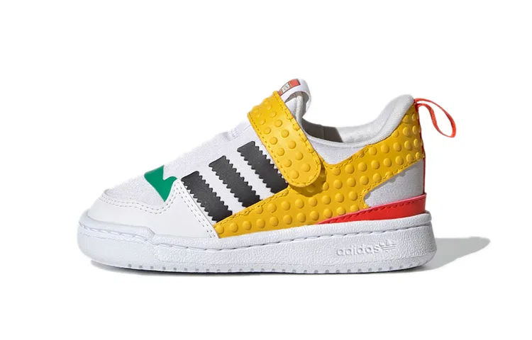 Детские кроссовки для малышей с дизайном LEGO Forum 360, Adidas Originals, White Equipment Yellow