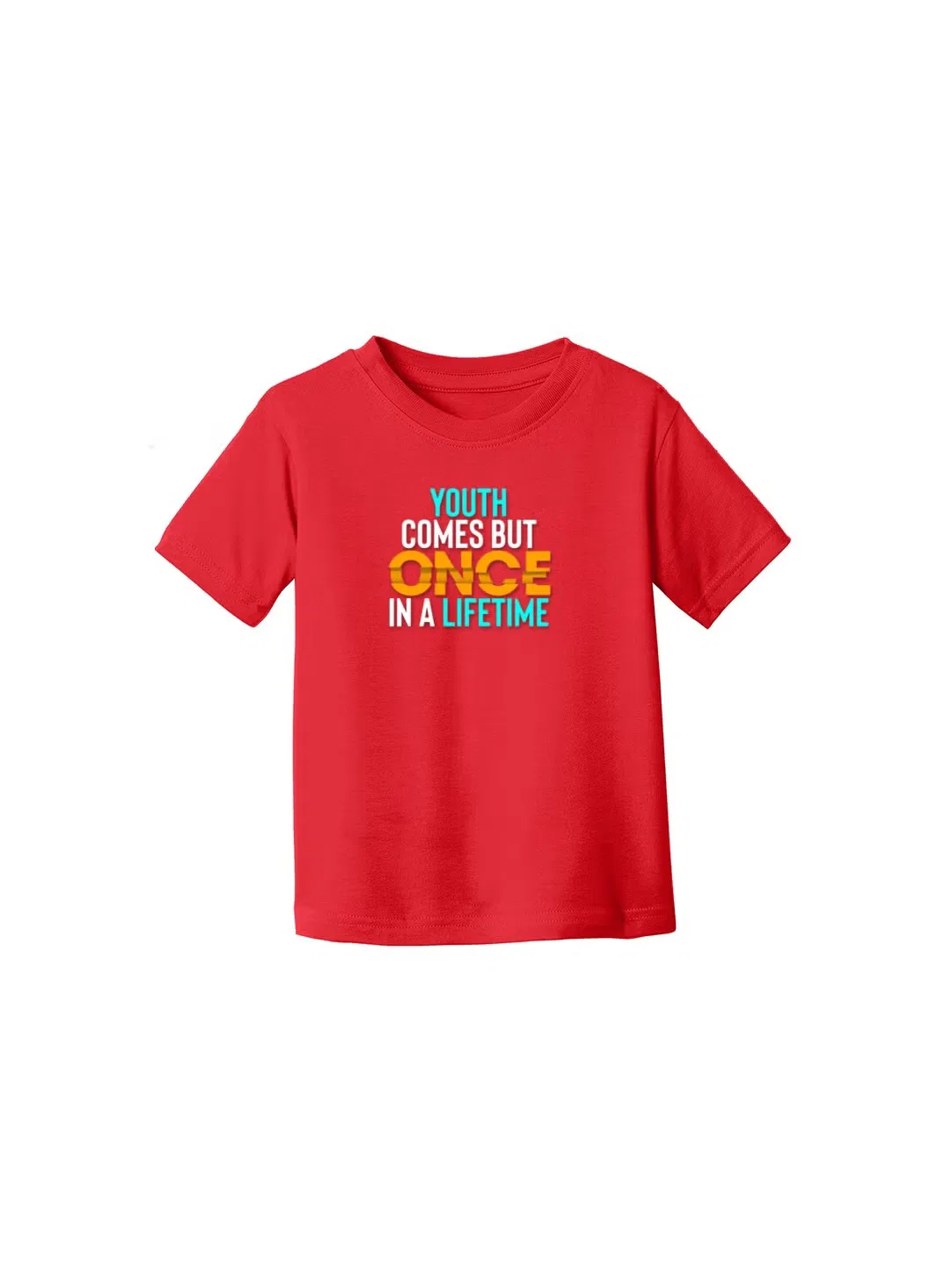 Футболка с принтом International Youth Day Printshop4Me, красный — фото 3