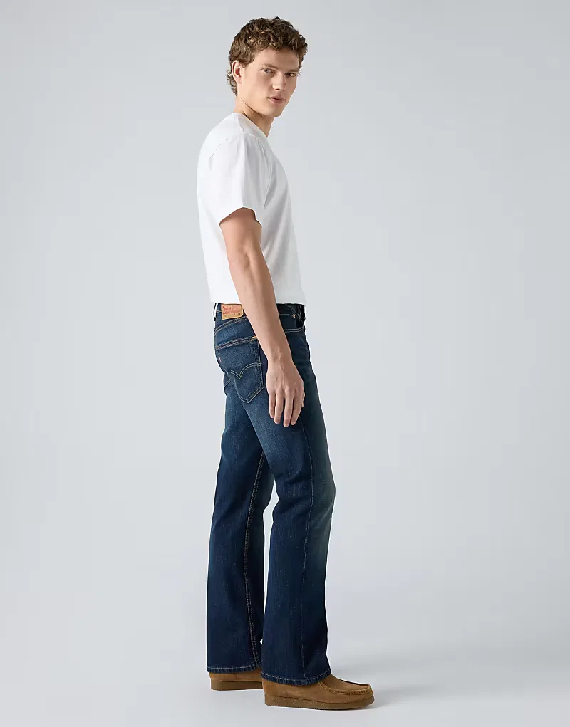 Джинсы Levi's 527 зауженные, расклешенные, темно-синий — фото 4