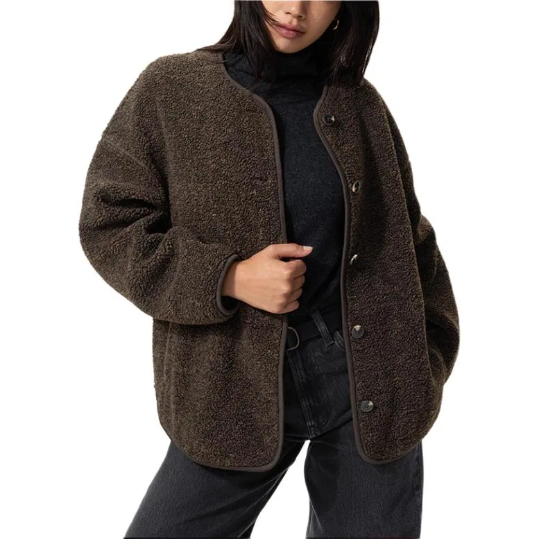 Женская бархатная куртка с принтом FW26 Velvet Jackets UNIQLO, Dark Umber — фото 3
