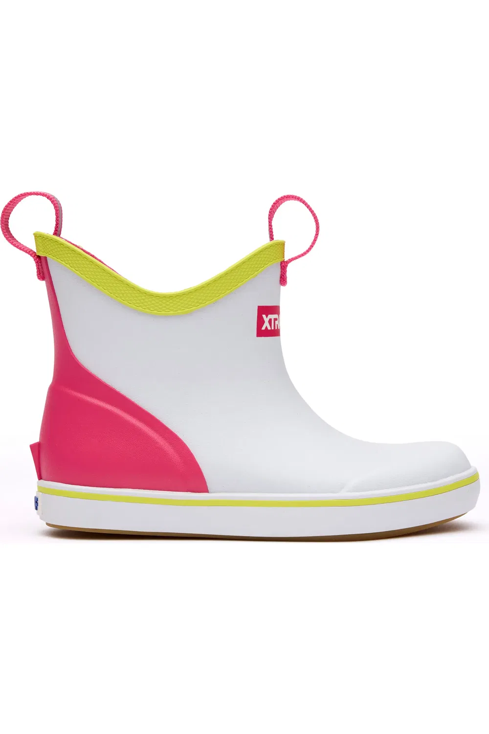 Детские сапоги водонепроницаемые Deck Boot XTRATUF, White Multi/Pink — фото 2