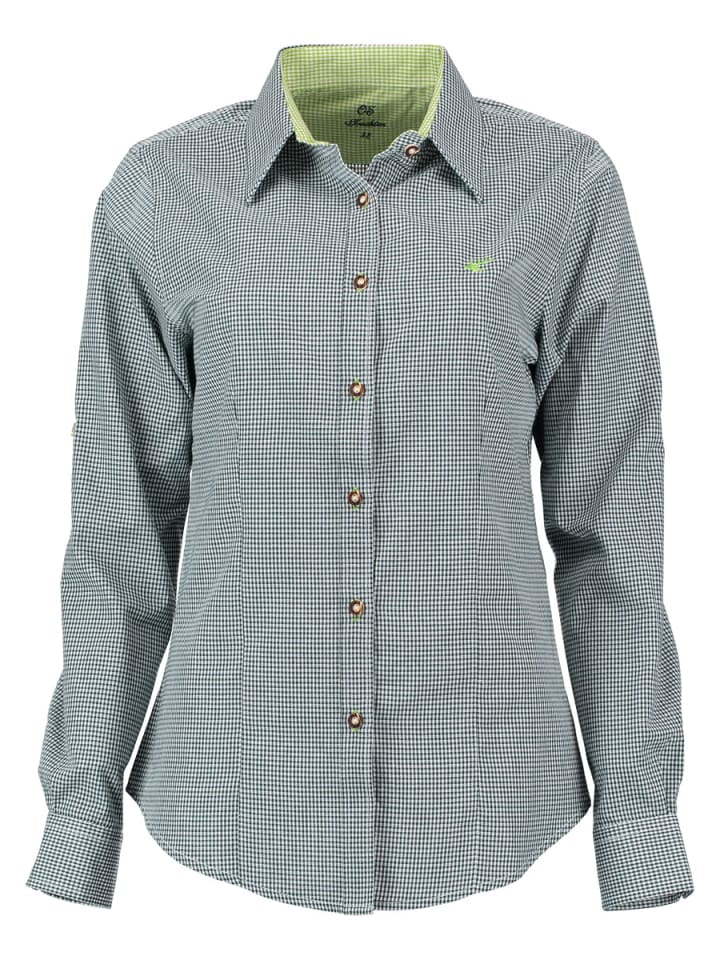 

Традиционная блузка Утуту темно-зеленого цвета OS-Trachten