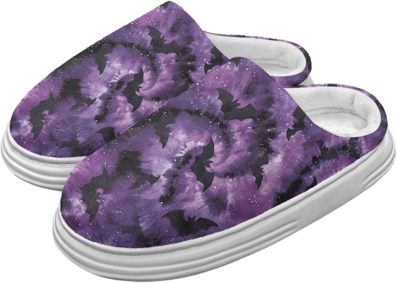 

Домашние тапочки Chririnla для женщин и мужчин с эффектом памяти, толстая EVA подошва, мягкие, без застежки, противоскользящие, уютные, для дома и улицы, фиолетовый