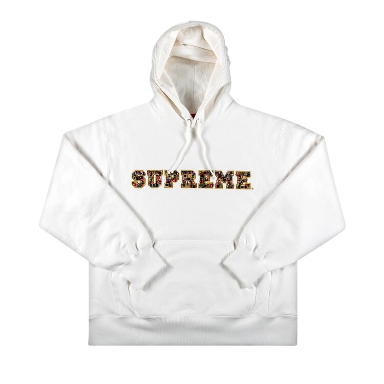 Толстовка Supreme Jewels Hooded Sweatshirt 'White', белый — фото 2