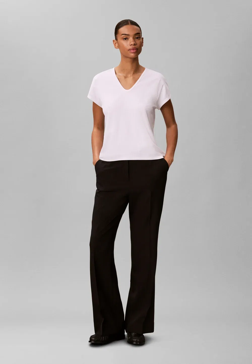 Футболка свободного кроя - базовая футболка Calvin Klein, Bright White — фото 2