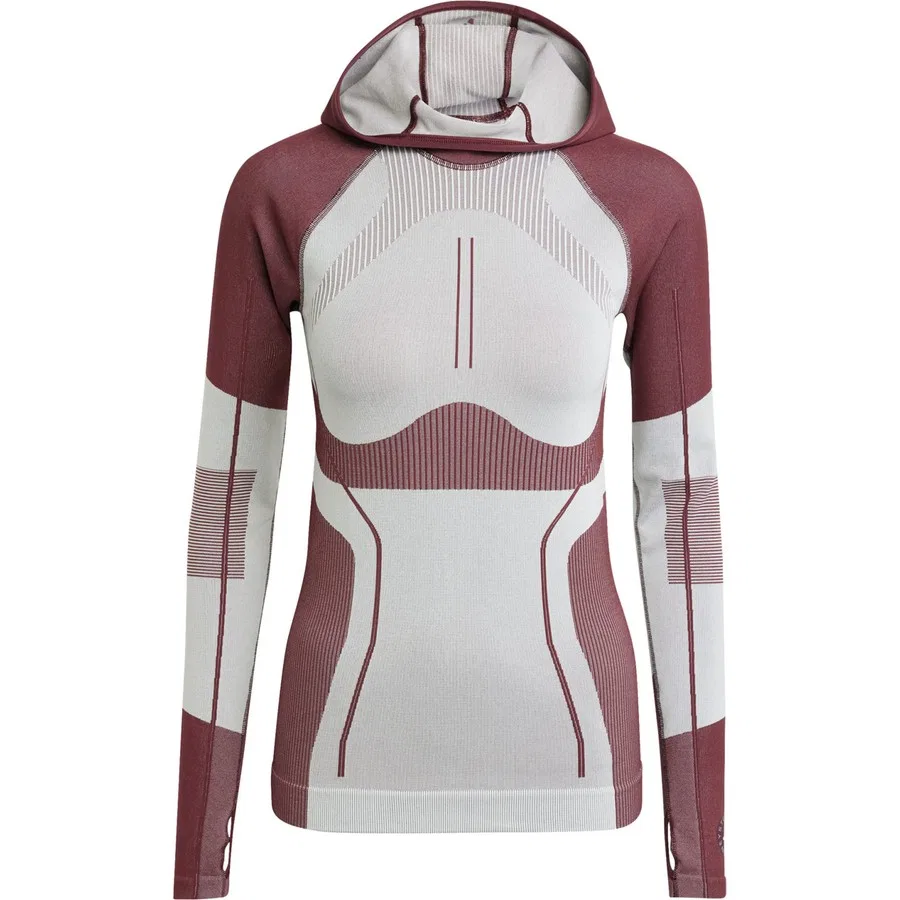 Женский свитшот с капюшоном adidas Asmc Tst Ls Ho, Бордовый