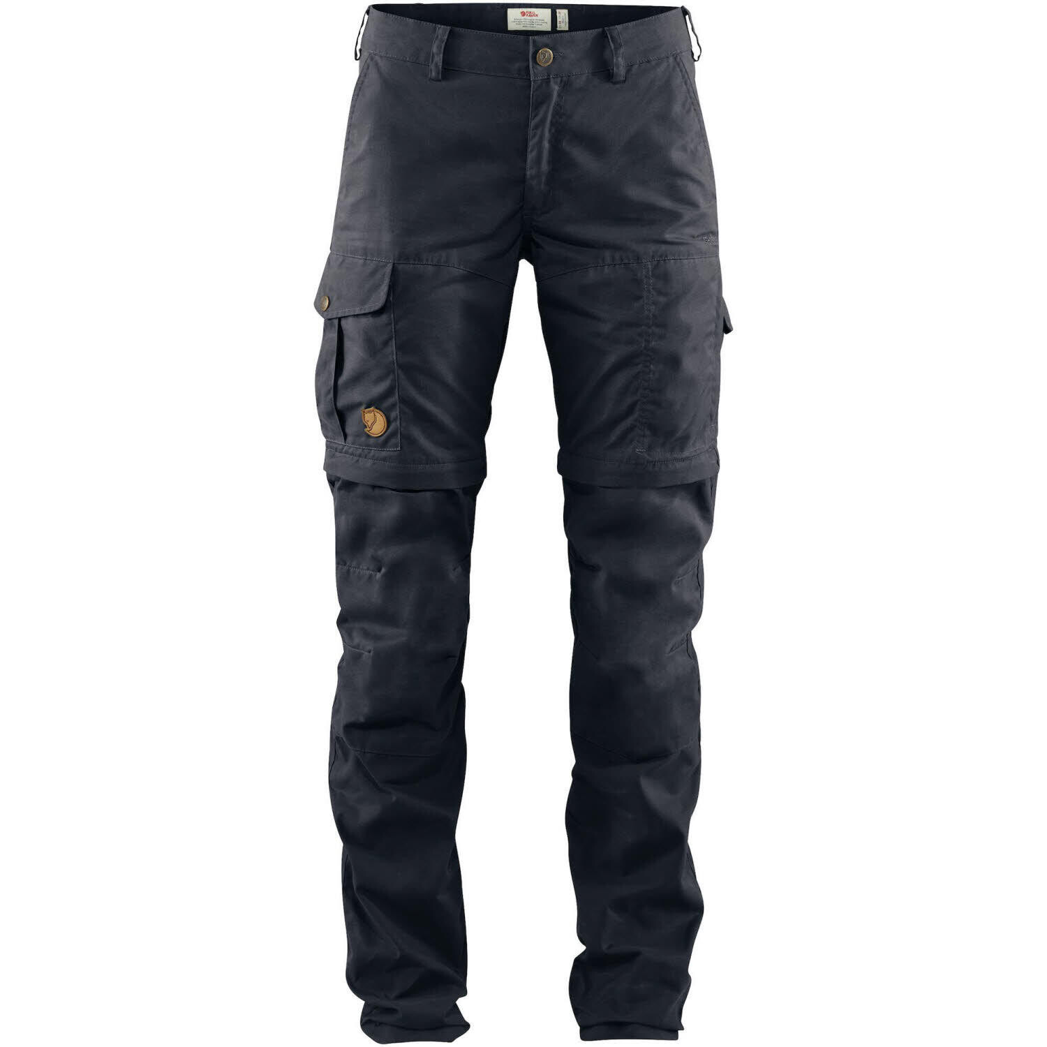 

Брюки Fjallraven Karla Pro Zip - Off с высоким поясом, темно-синий