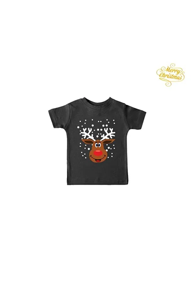 Детская футболка с принтом Snow Born Design Hediyemania, Black