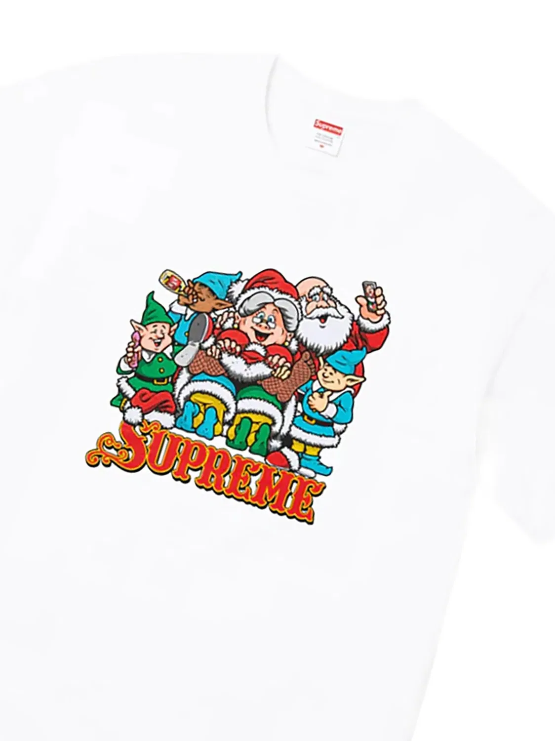 Футболка Naughty с круглым вырезом Supreme, белый — фото 2