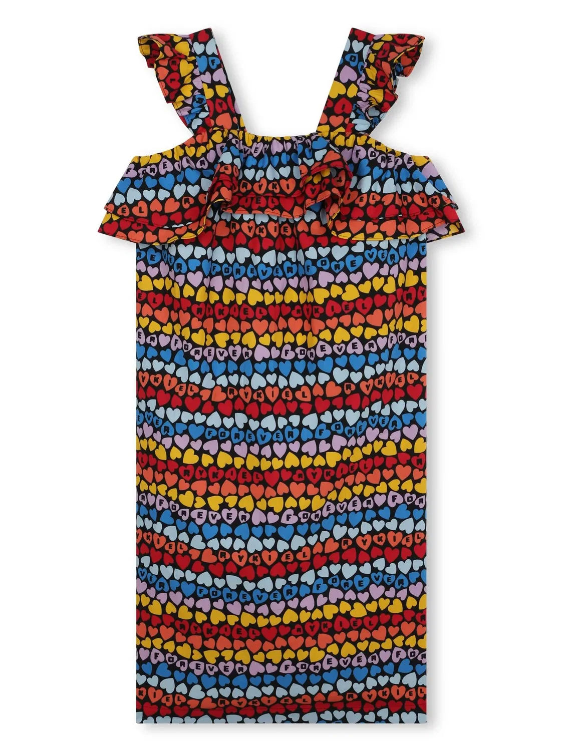 Платье с логотипом из хлопка Sonia Rykiel, красный