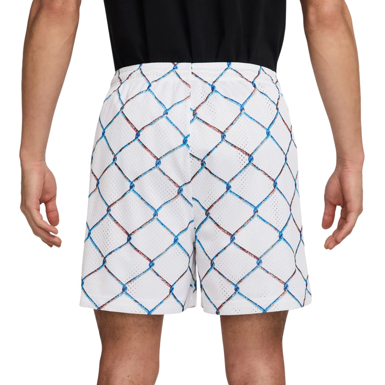 Мужские шорты Dri-Fit Practice Mesh 5 Inch Nike, белый/черный — фото 2