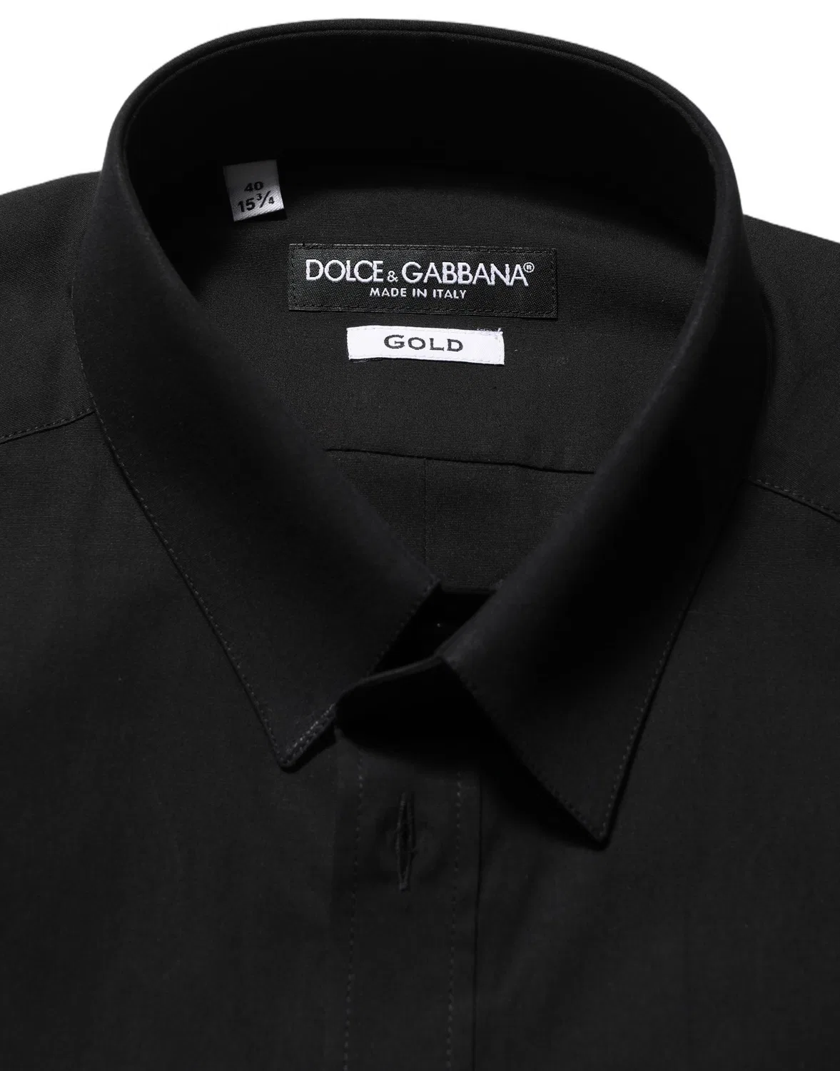 Мужская рубашка классическая с длинным рукавом GOLD Dolce & Gabbana, Black