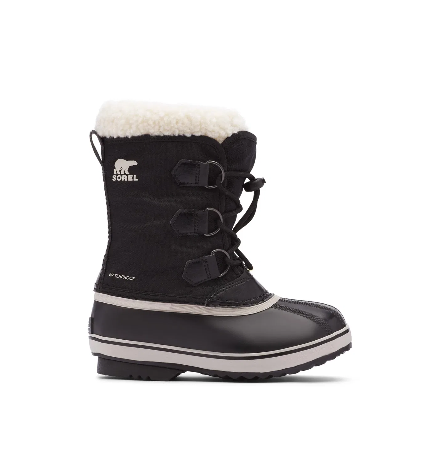 Детские зимние ботинки для мальчиков водонепроницаемые Yoot Pac Nylon Waterproof Sorel, Black — фото 4