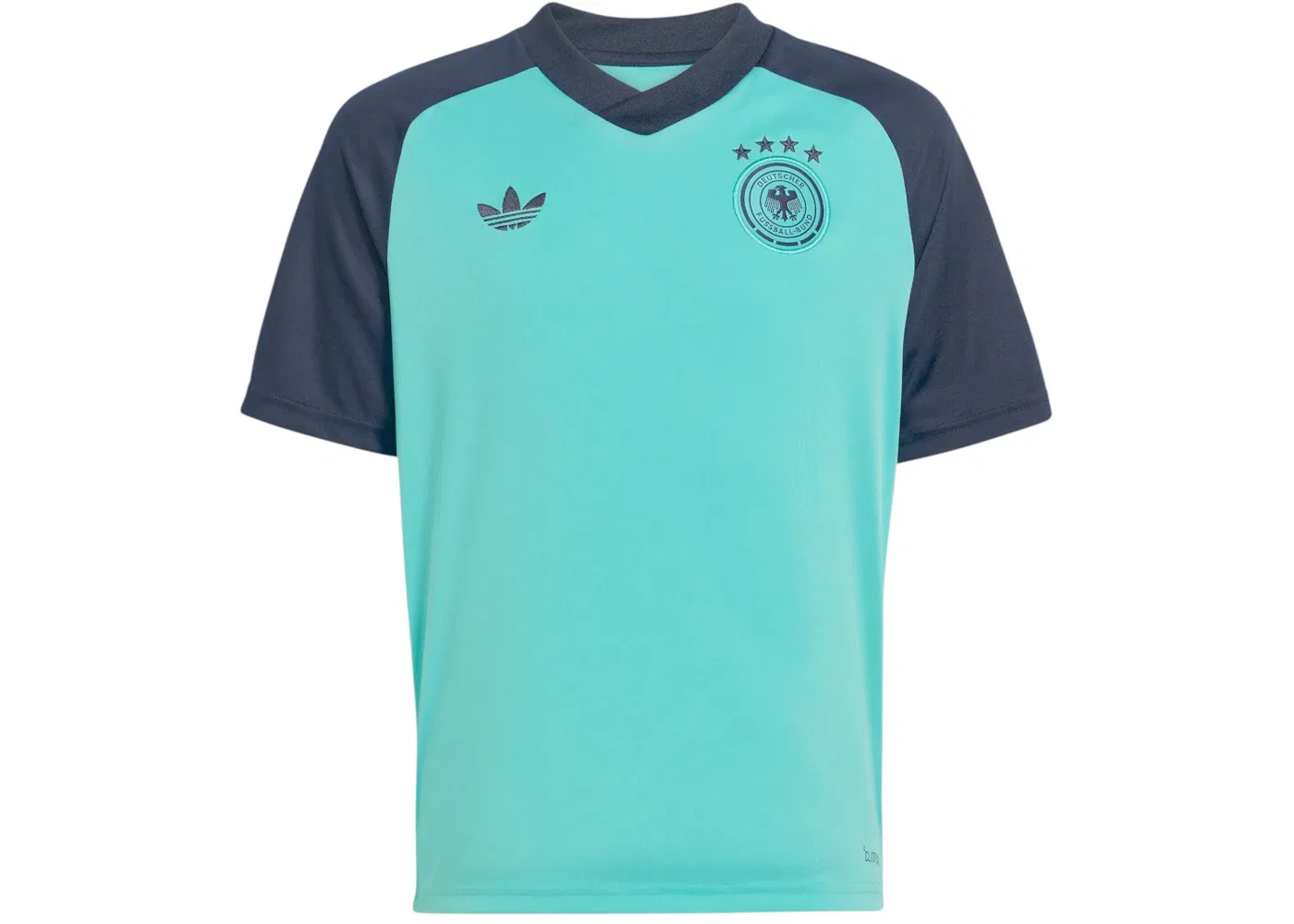 Детская футболка с коротким рукавом Jersey Adidas, Flash Aqua