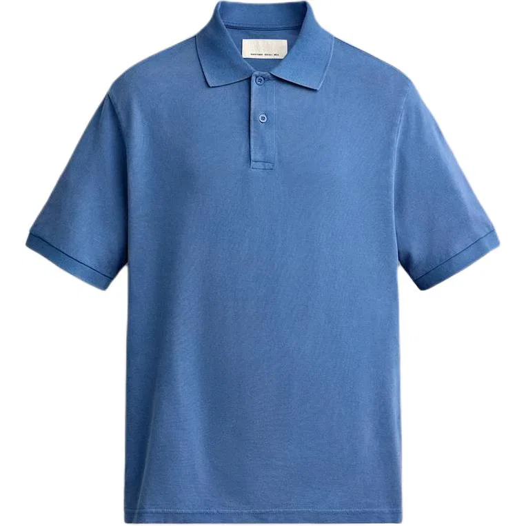 Мужское поло с коротким рукавом Washed Blue ZARA, Washed Blue