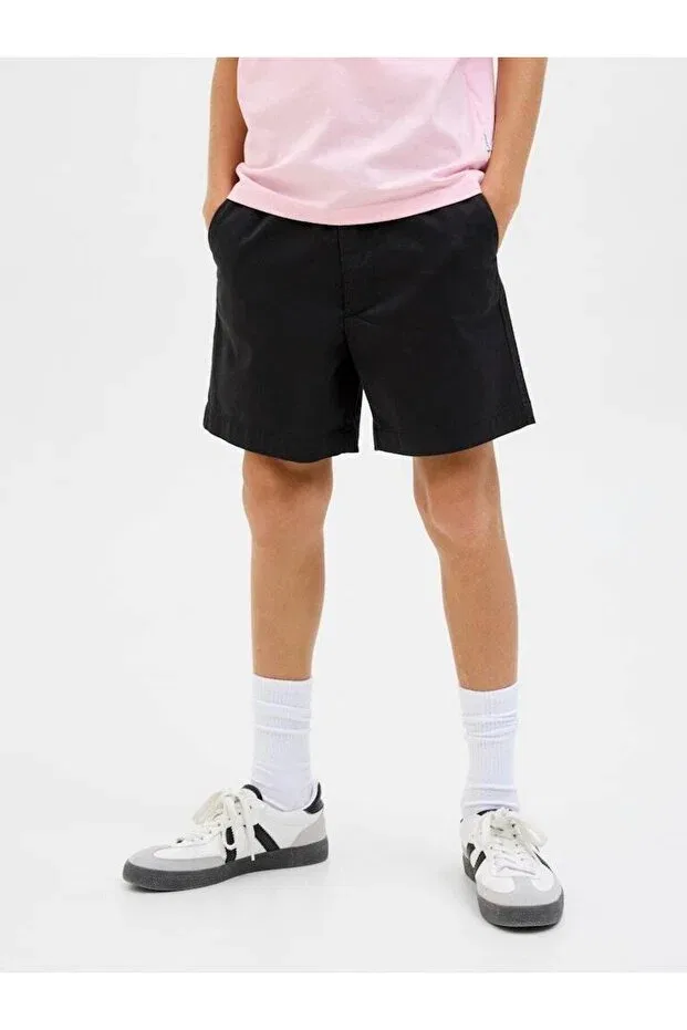 Детские шорты для мальчиков хлопковые Jack & Jones, Black — фото 2
