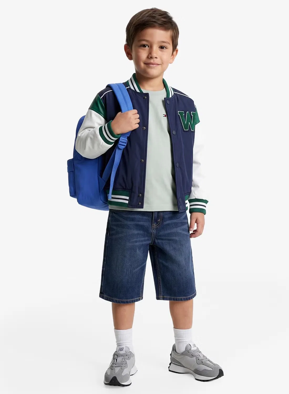 Футболка с фирменной тесьмой, комплект 2 шт, Tommy Hilfiger, серебристый — фото 2