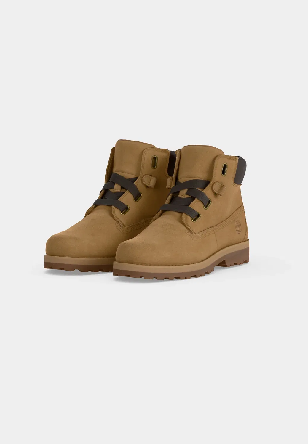 Ботинки Courma kid mid pull on boot унисекс на шнуровке до щиколотки Timberland, Light Brown — фото 3
