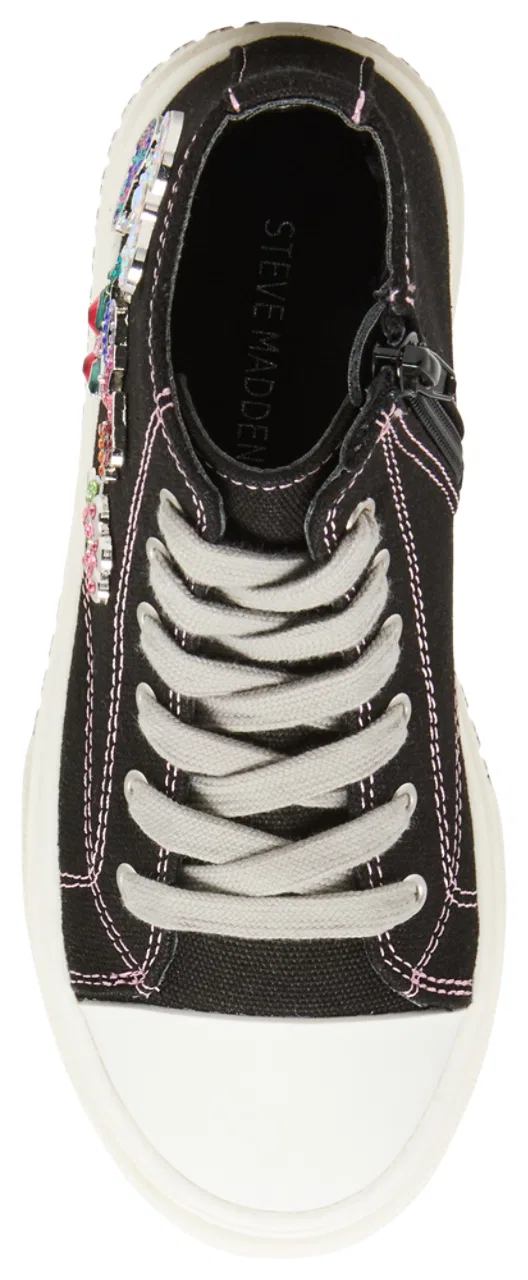 Кроссовки для девочек Jjoycee Steve Madden, черный — фото 4