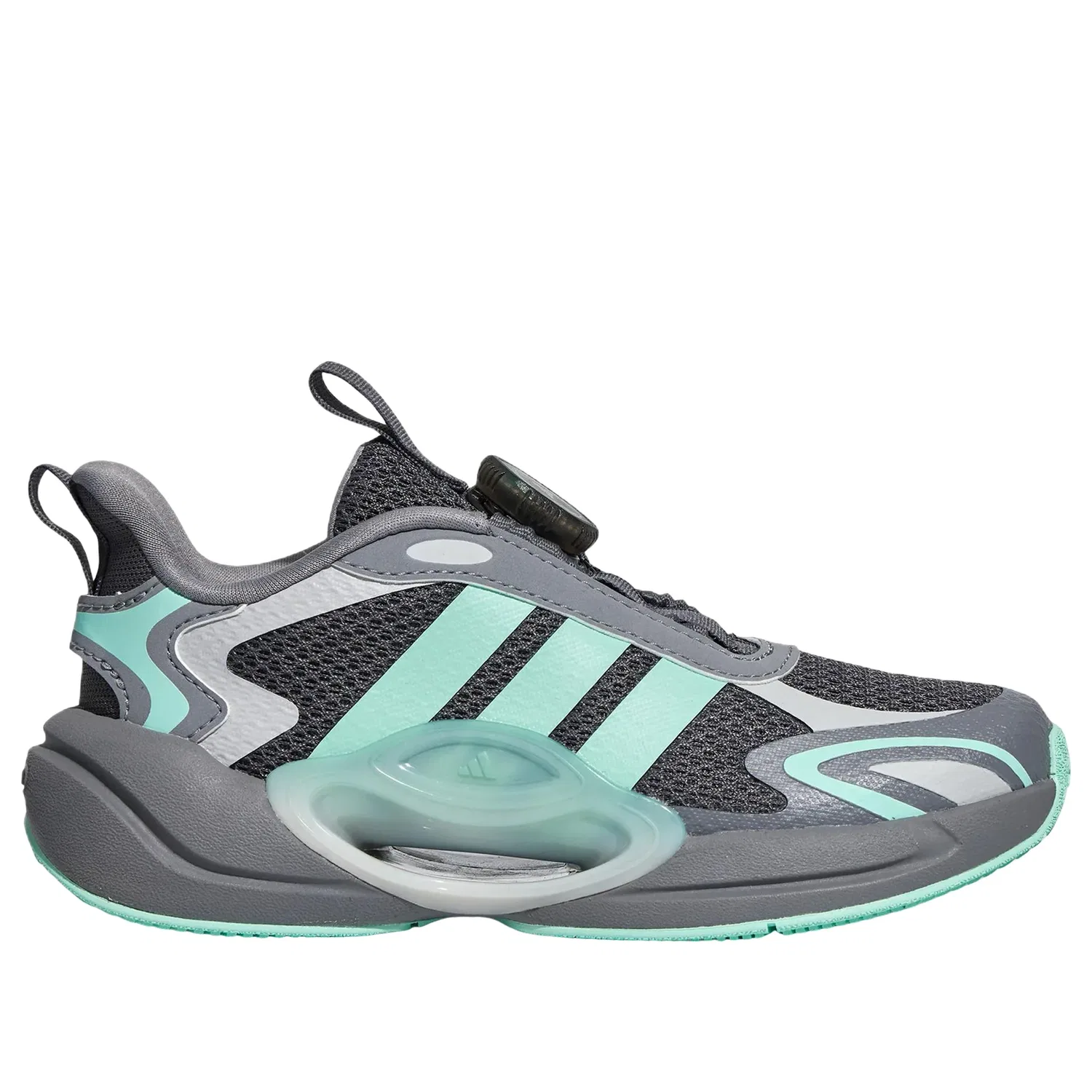 Детские кроссовки с сетчатым верхом Galaxy Scout 'Dark Grey Teal' adidas, Dark Grey/Teal — фото 2