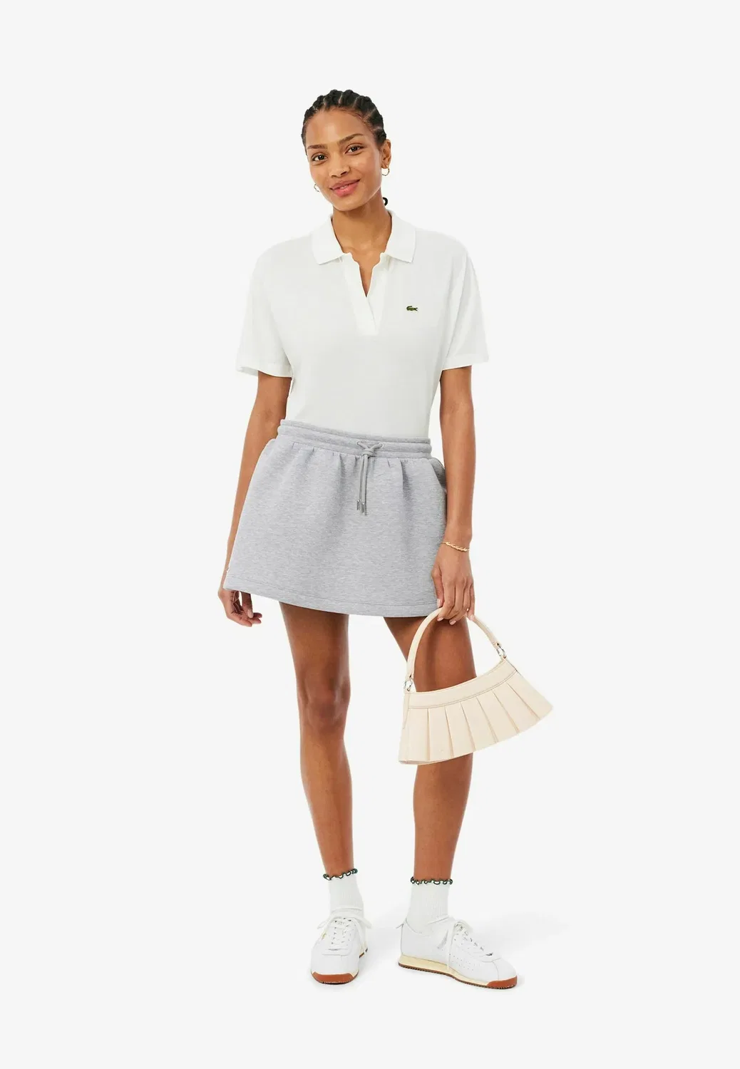 Юбка А-силуэта Lacoste, Gris Clair Chiné-Cca — фото 2