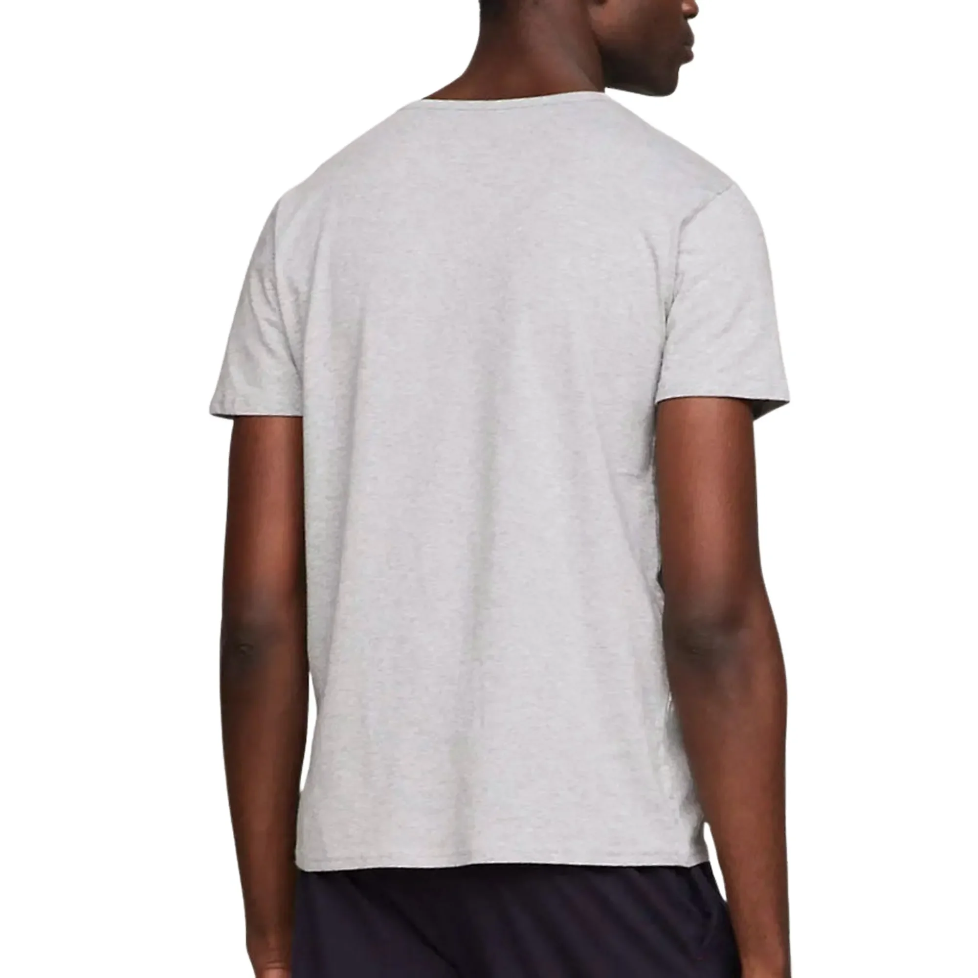 Комплект футболок Tommy Hilfiger Stretch V-neck, 3 предмета, серый/белый/черный — фото 3