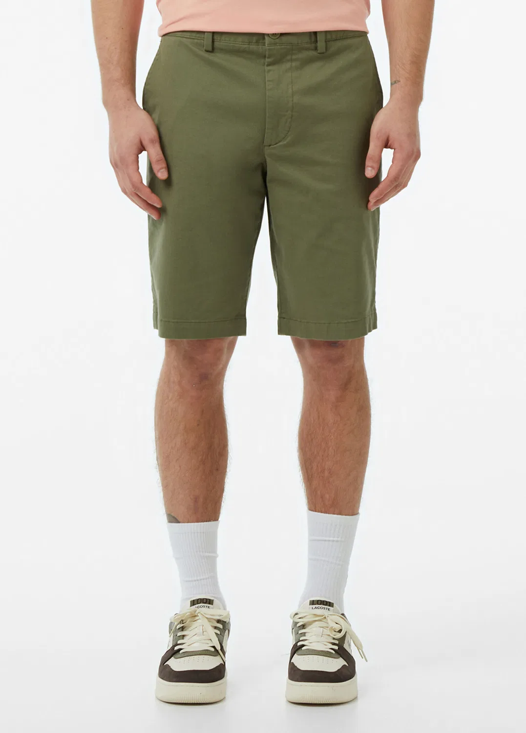Бермуды Slim Fit Lacoste, Haki-BMY — фото 4