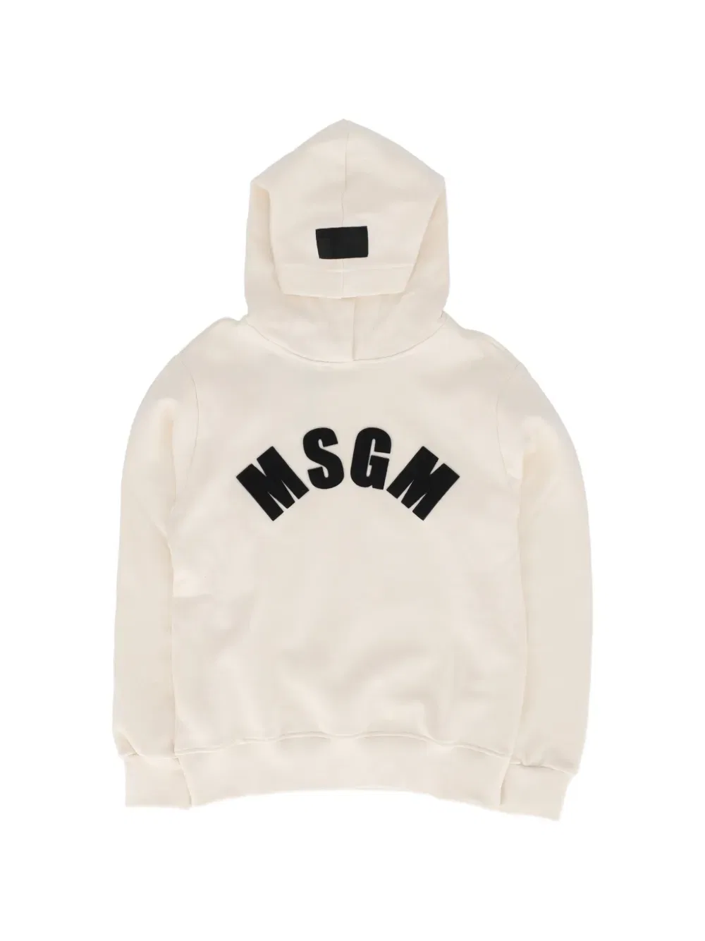 Худи с капюшоном MSGM Kids, кремовый
