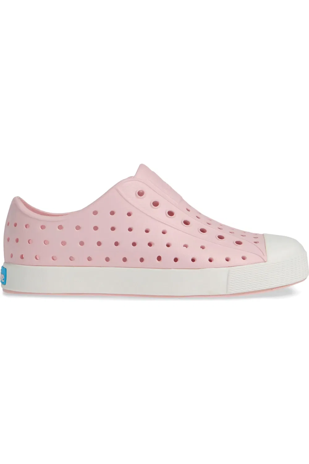 Кеды детские водонепроницаемые Jefferson Slip-On Native Shoes, Milk Pink/Shell White — фото 3