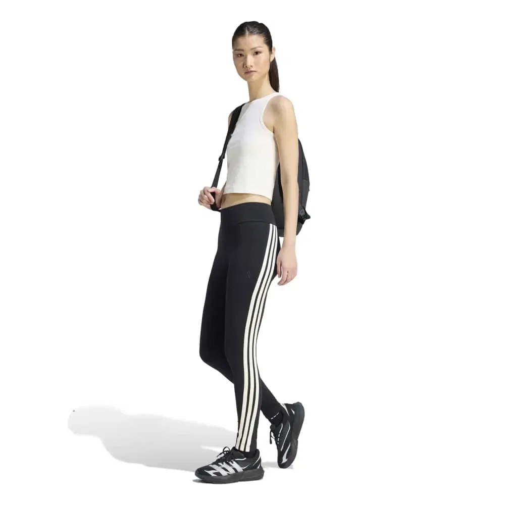 Леггинсы с тремя полосками Adidas, черный — фото 4