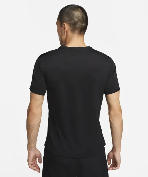 Футболка беговая Dry Fit UV с длинным рукавом, Nike, черный — фото 2