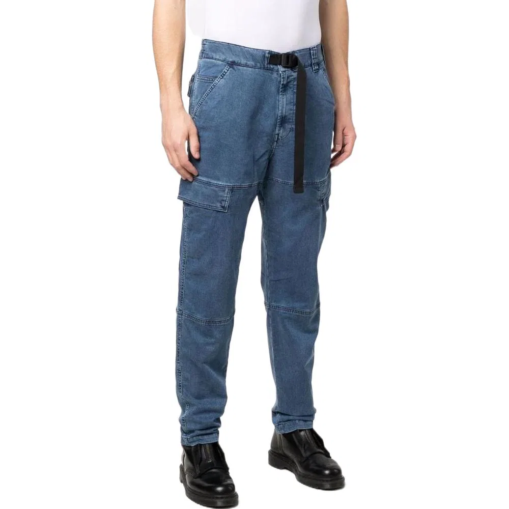 Мужские зауженные джинсы-джоггеры D-Krooley Tapered Joggjeans DIESEL, Blue — фото 4