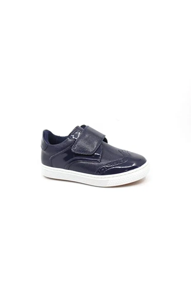 Детские туфли для мальчиков с коротким каблуком Zerhan, Navy Blue