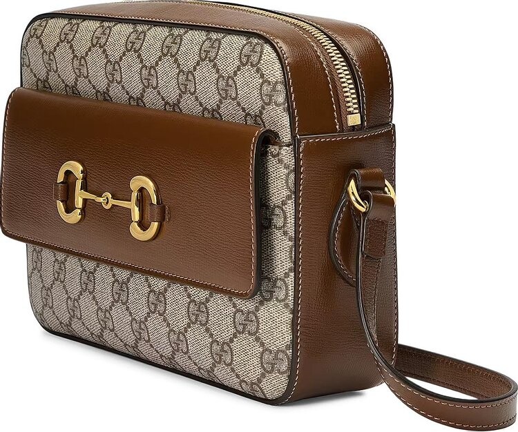 

Сумка Gucci Horsebit 1955 Small Shoulder Bag Beige/Ebony, бежевый