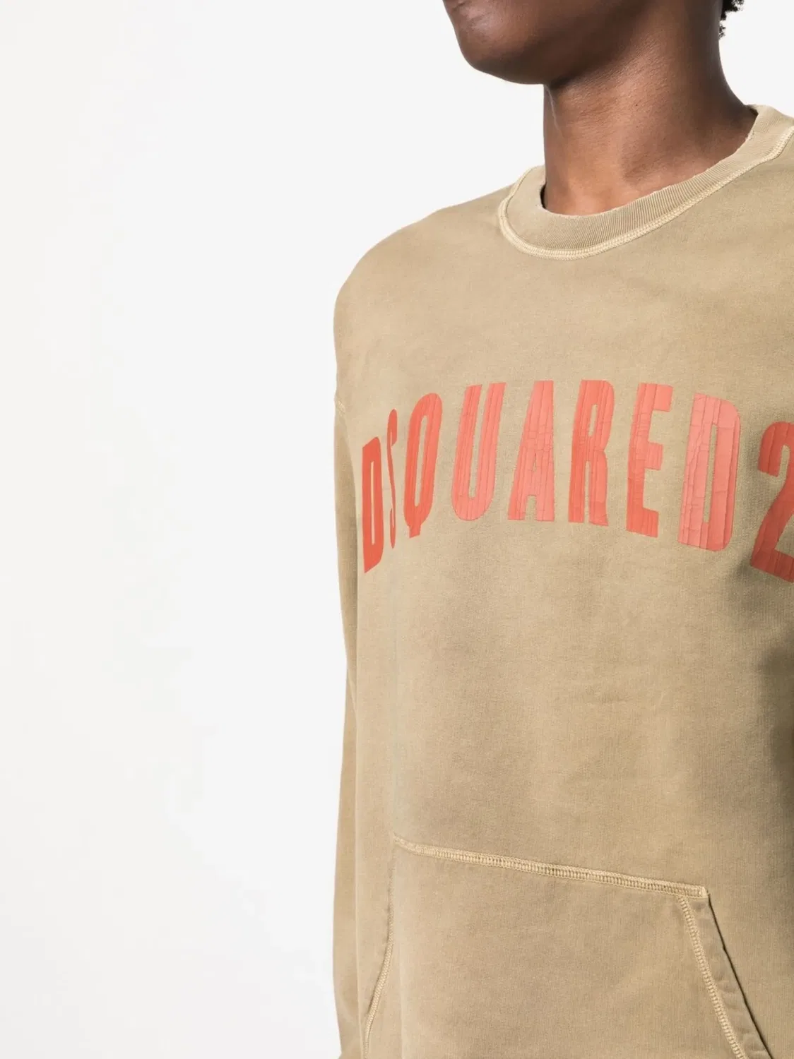 Свитшот с логотипом спереди DSQUARED2, нейтральный — фото 3