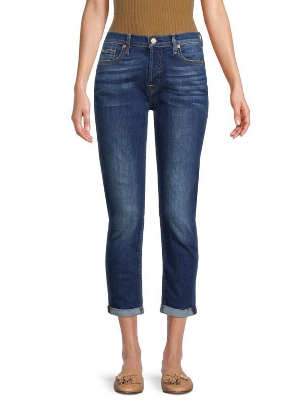 

Джинсы-бойфренды josefina squiggle прямого кроя 7 For All Mankind Ibiza