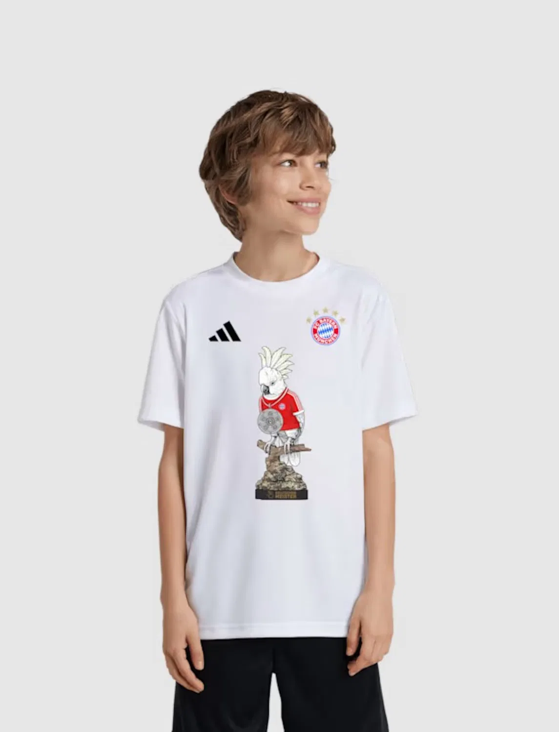 Футболка Adidas Performance белого цвета — фото 2