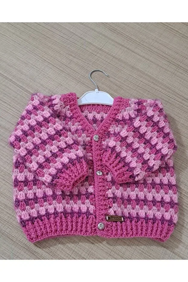 Детский кардиган с принтом Örgümce Rabia Oruç, Pink