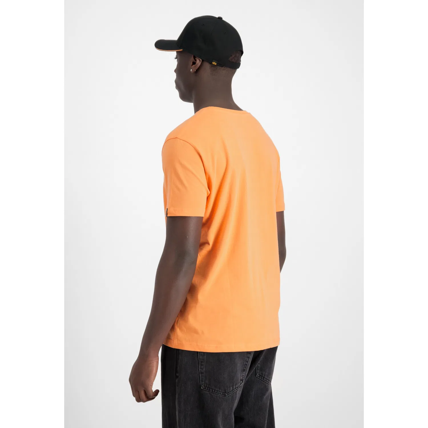 Детская футболка с логотипом Alpha Industries, Tangerine — фото 2
