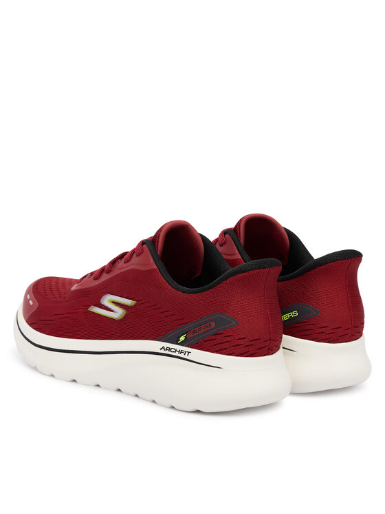 Кроссовки Go Walk Arch Fit N-Joy 217075 DKRD Skechers, красный — фото 3