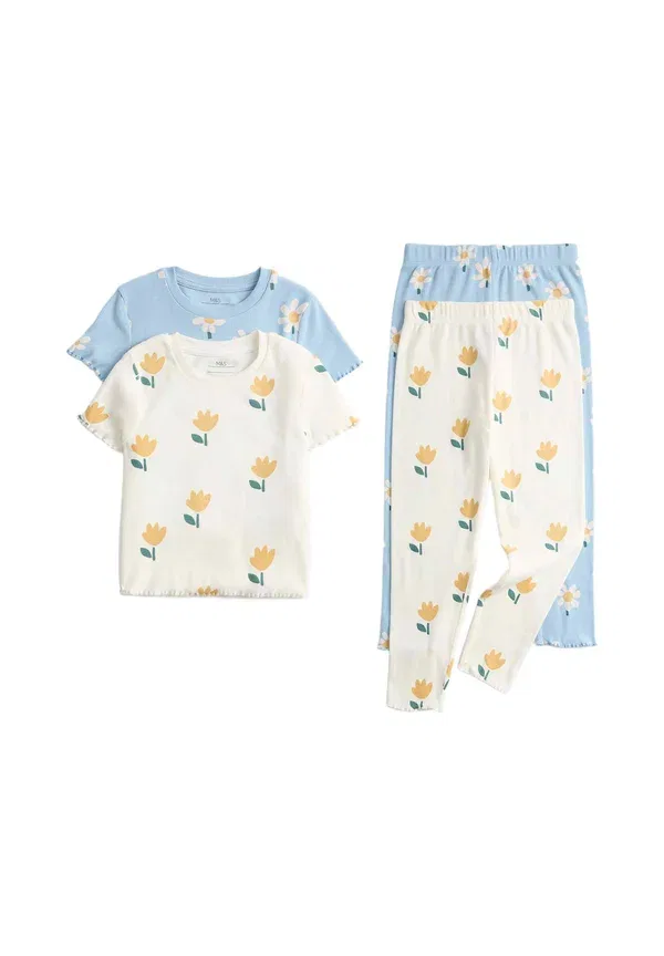 Комплект пижам с цветочным принтом Rich Floral Sets Marks & Spencer Mix, синий