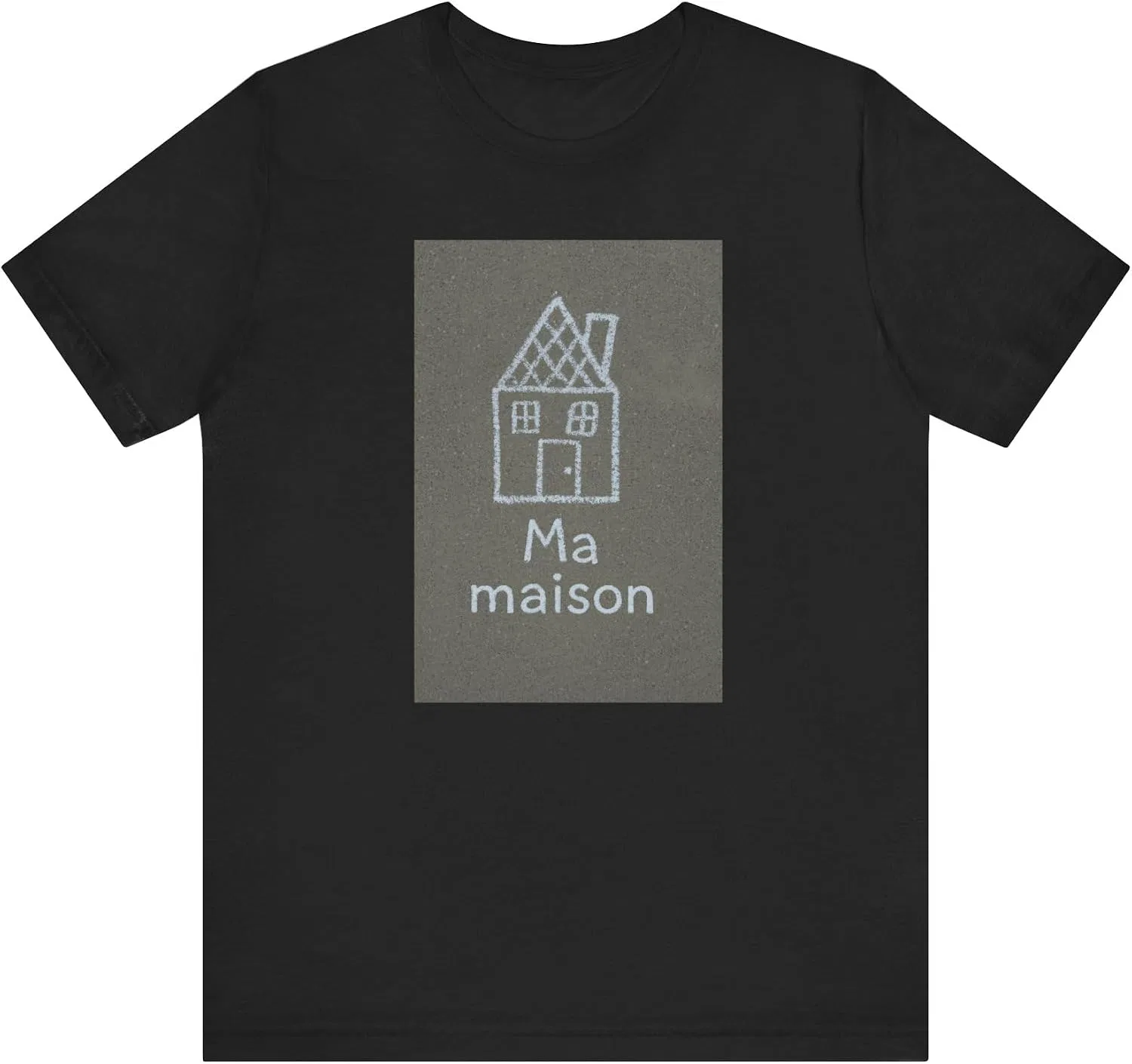 Футболка с принтом Ma Maison Bella Canvas 3001, Black