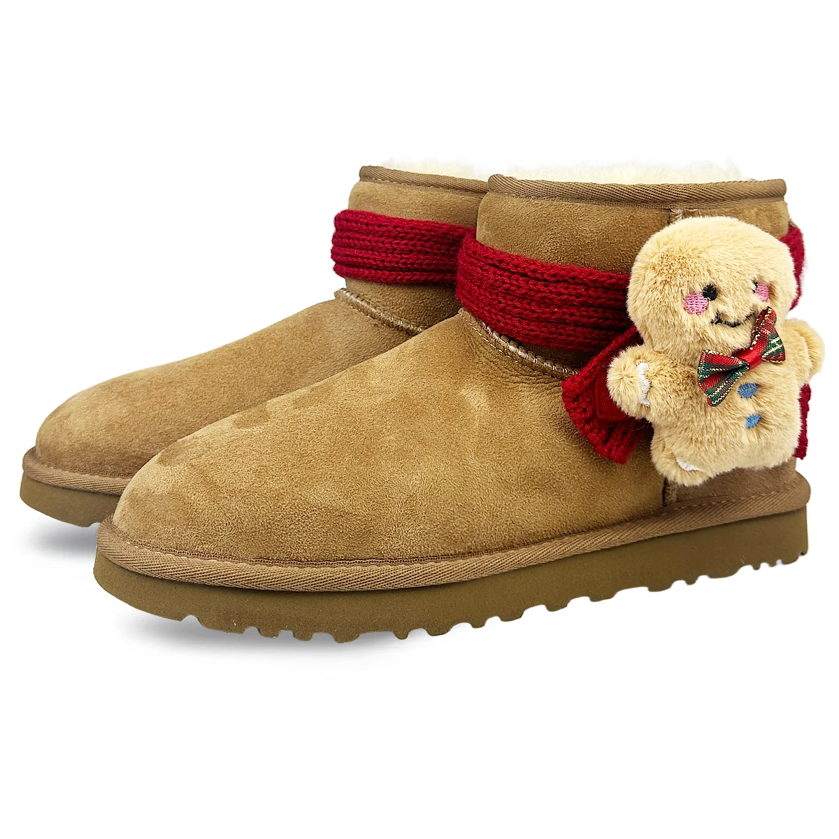 Угги UGG Classic Mini II с декором куклы, коричневый — фото 2